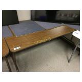 Folding table - medium oak, 30" x 60"