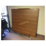 Boardroom table - 1 piece, dark oak laminate,