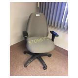 Office chair grey on black