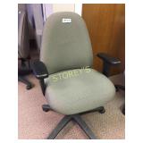 Office chair grey on black