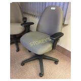 Office chair grey on black