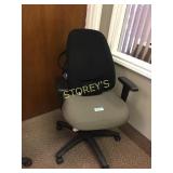 Office chair grey on black