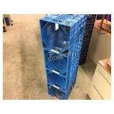 Bottle Stand 18L- 4 bottles total, plastic, blue