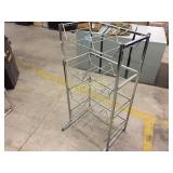 Bottle Stand 18L- 8 bottles total, chrome - w1