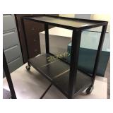 Metal cart on casters - w1