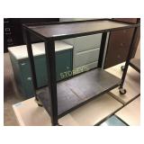Metal cart on casters - w1