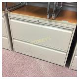 Lateral file cabinet - 2-drawer, 36"w - O1