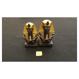 Pair of Pharaoh Egyptian Bust Figurines