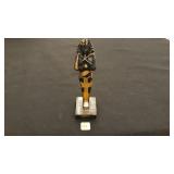 King Tut Black, Gold Painted Sculpture