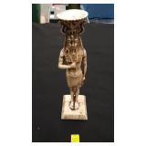 Marble Painted Egyptian Sculpture