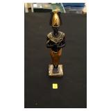 Egyptian God Osiris Black, Gold Figurine