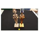 Pair of Egyptian God Osiris Sculptures