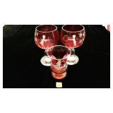 Beautiful Pink Glass Cups