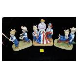 American Themed Denim Days Figurines