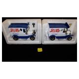 Pepsi Cola Diecast Bank Cars