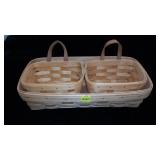 Three-Piece Longaberger Basket Set