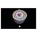 Rainbow Lidded Basket