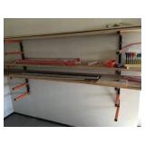 Wall Lumber Rack With Misc Tools
