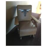 Leather Painted Chair