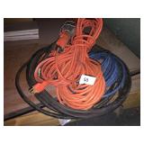 Assortment of Cords and a Shop Light