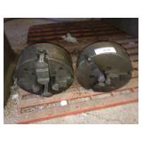 2 large Lathe attachments