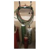 Welding equipment argon,acetylene and hoses with