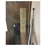 Steel Up against the wall and Items in the corner