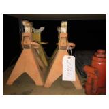 2 Pair of Jack Stands, Bottle Jack & Jack