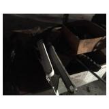 contents next shelf, batter charger and tool