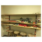 Wall Lumber Rack With Misc Tools