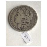 1886 O   Morgan Silver $1 Dollar Coin 3017