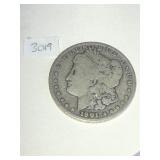 1901 O  Morgan Silver $1 Dollar Coin 3019