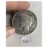 1923 S  Silver Peace $1 Dollar Coin 3037