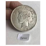 1925 P  Silver Peace $1 Dollar Coin 3044