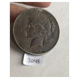 1922 D  Silver Peace $1 Dollar Coin 3048