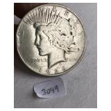 1926 D   Silver Peace $1 Dollar Coin 3049