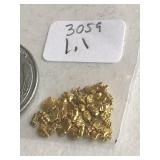 1.1  Grams California River Gold Nuggets 3059