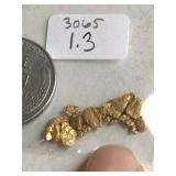 1.3  Grams California River Gold Nuggets 3065