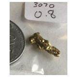 0.8  Grams California River Gold Nuggets 3070