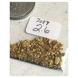 2.6  Grams California River Gold 3087