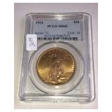 .999 1 Oz 1924 PCGS MS 65 Gold $20 Coin