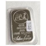 .999 1 oz Silver Bar, Silvertowne Motif 3120