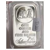 .999 1 oz Silver Bar, Silvertowne Motif 3122