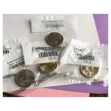 5   $1 Uncirculated-60 Susan B and Sacagawea Mix