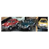 3 Die-Cast Metal Friction Cars