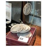 14 Train Dimensional Ornaments  Stand Not included