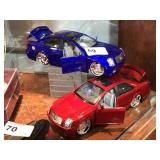 2 Cadillac Metal Die Cast Cars