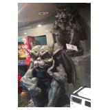 2 Gargoyles 8 3/4" Tall