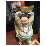 Ceramic Standing Buddha 8" Tall