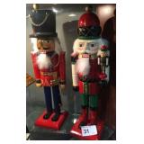2 Wood Nut Crackers 14 1/2" Tall